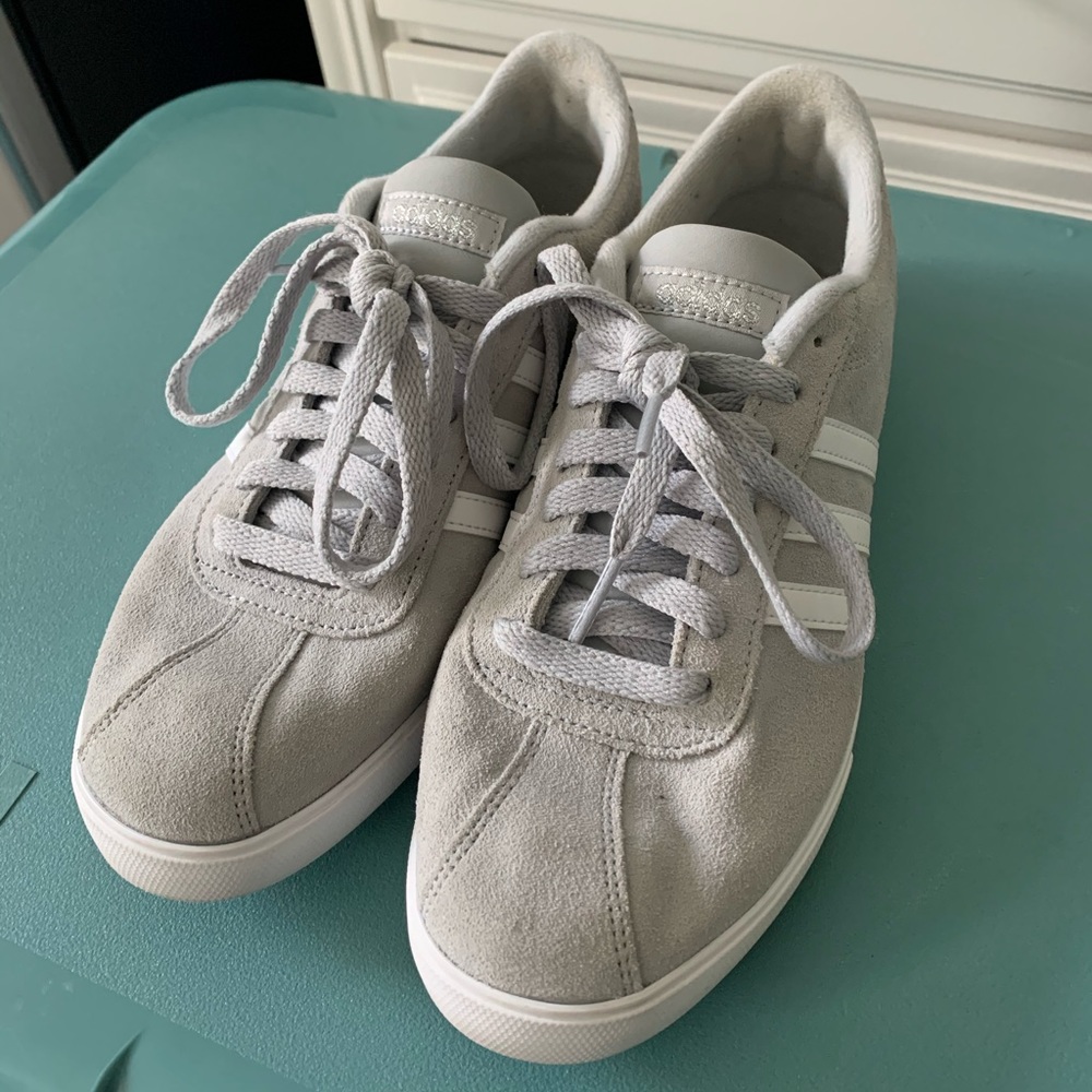 Adidas neo canvas grey sneakers